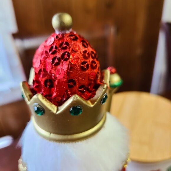 Christmas Nutcracker Soldier Wooden Statue Holiday Decor Decoration Red Green - Picture 9 of 12